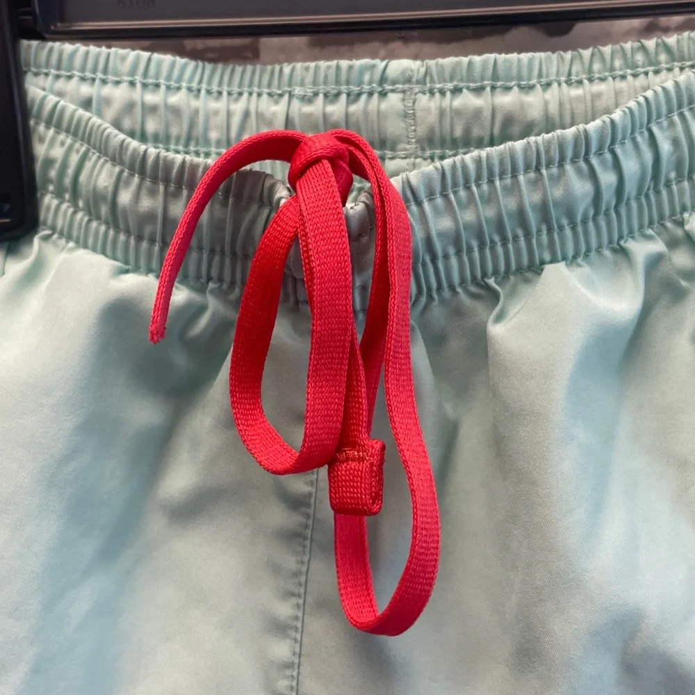 Nike Mint Green Athletic Shorts with‎ Coral Trim